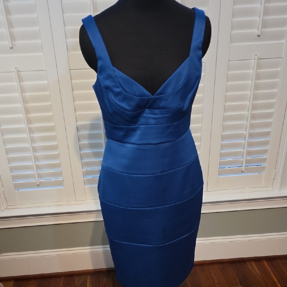 London Times Royal Blue Mini Dress
